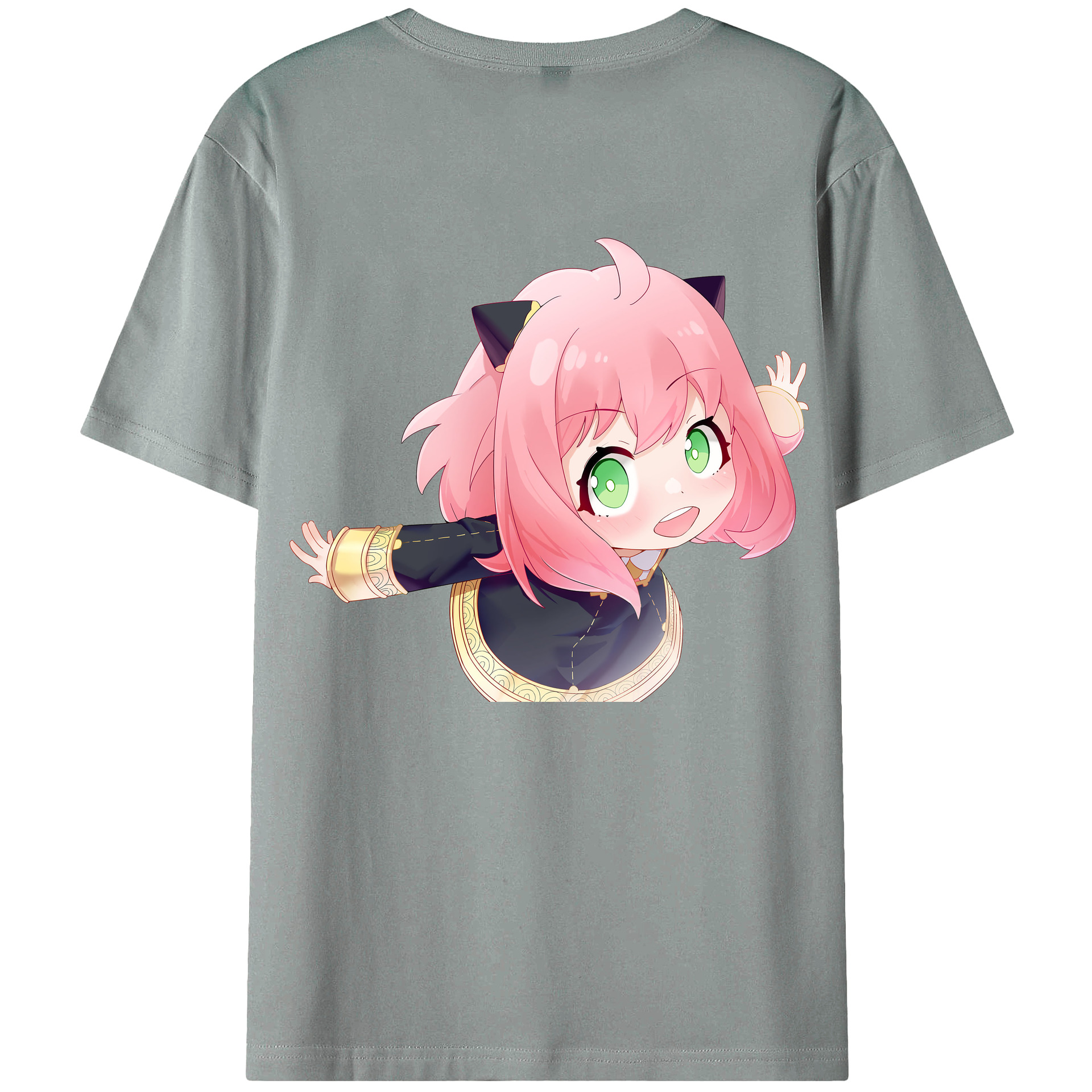 （画像用） SPY×FAMILY间谍家家酒 綿100％ メンズ半袖Tシャツ（バックプリント） 通気性